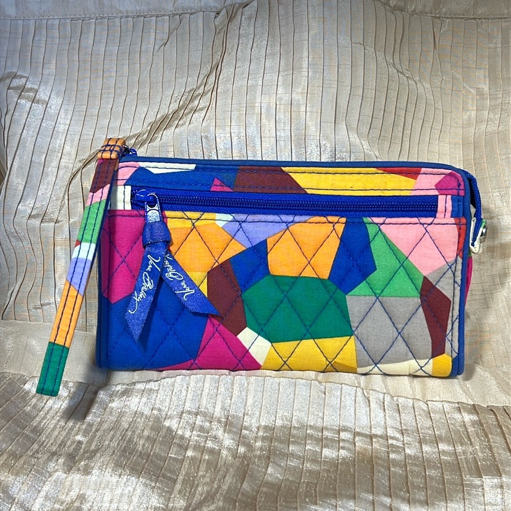 Vera Bradley Clutch with Wristlet Band - Pop Art Design